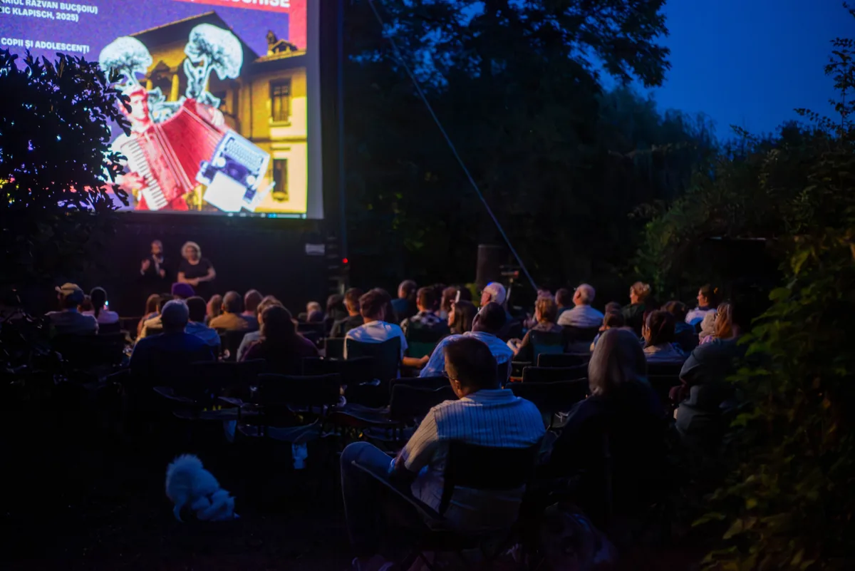 Film la Conac — afiș de proiecție