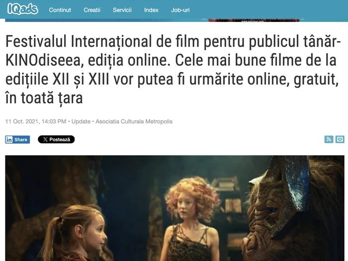 Screenshot articol IQads