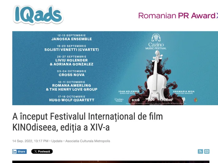 Screenshot articol IQads
