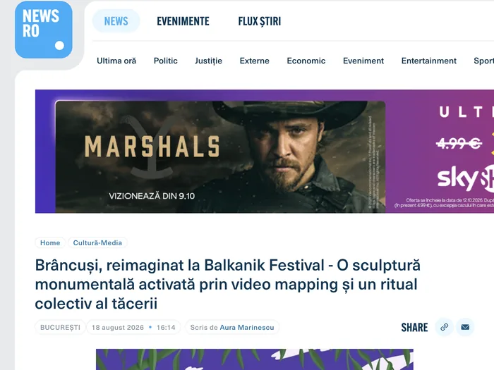Screenshot articol News.ro